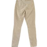 L'Agence Women's Cream High Rise Ankle Slit Velvet Pants Size 25 Photo 1