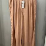 Urban Outfitters NWT  Helena Linen Blend Trouser Pants Beige Size 10 Photo 1