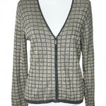 Carlisle Vintage Checkered Silk Sweater Photo 0