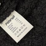 W Concept RonRon Collar Cable Boucle Alpaca wool blend Knit cardigan top Black Photo 6