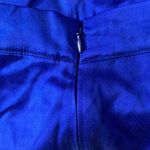 Assali  Royal blue pleated high waisted long slit maxi skirt Photo 3
