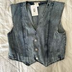 Brand new denim vest Blue Size L Photo 1