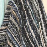 Coco + Carmen  Multicolor Striped Sweater Poncho Photo 1