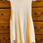 Madewell  Knitted Sleeveless Pullover Ribbed Tunic Sweater Size Small Crème Photo 0
