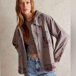 We The Free 🆕 FREE PEOPLE | ABOUT TO SLIDE HOODIE SHIRT | PHANTOM OVERDYE | SIZE: M Photo 0