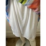 Beige by Eci French sleeveless watercolor pastel pink blue Striped Wrap Dress S Photo 6