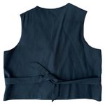 Y2K Eagle's Eye Vest Embroidery Lace black Red tartan Large Photo 1