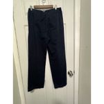 Ralph Lauren  Woman’s Size 8 High Wast Wide Leg Blue Trouser Gold Button Nautical Photo 1