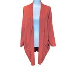 Pact Airplane Cardigan Size M/L Orange Organic Cotton Oversize Lagenlook Pocket Size M Photo 8