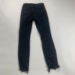 ZARA Womens Skinny Jeans Pearl Black USA 4 Denim Distressed Mid Rise Pockets Photo 1