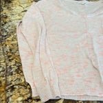 Cotton On  Women's V-Neck Sweater - Light Pink and White Photo 1