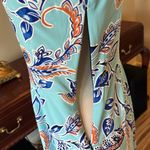 Enfocus Studio Bright Sky Blue Floral Dress Party Office Exec Travel Photo 7