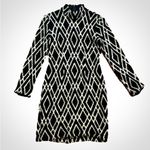Tucker Black White Diamond Stripe Mini Sweater Dress Womens Small Photo 14