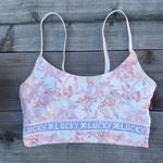 Lucky Brand Floral Pink Long Line Bralette Size S Photo 4