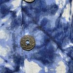 New Beach Lunch Lounge Penelope Top Blouse Blue White Size XL Long Sleeve Photo 5