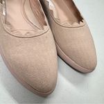 Taryn Rose  Pink Canvas Platform Slip On Shoes Womens 7.5 Comfort Scalloped Photo 3