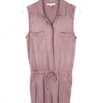 Young Fabulous and Broke Womens Tencel Collared Jumpsuit Rose Pink Size Small Photo 6
