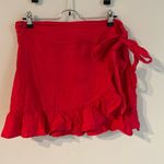 BLANK NYC The cutest Red ruffled skirt with a tie at the front - Photo 0