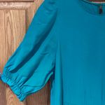 ZARA Round Neck Short Sleeve Side Pockets Tiered Maxi Dress Kelly Green Size XS Photo 4