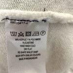 French Connection Sweater Women's Lg Baby Soft Long Ribbed Sleeve White Cozy Photo 4