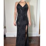 Speechless y2k Vintage  Black Sparkly Formal Gown with Slit Size 5 NWT Photo 1