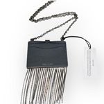 Rebecca Minkoff new ᯾ Leather Crystal Fringe Card Case Chain Handbag ᯾ Steel Photo 9