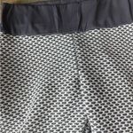 Stylish Women's Black and White Patterned Leggings Gray Size M Photo 2