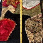 VTG Allure Patchwork Blazer Jacket Black Multi Long Sleeves Buttons Artsy Large Photo 6