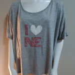 Bella Canvas Bella Nebraska Gray Short Sleeve Tee (XL) Photo 0