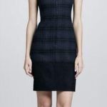 Akris  Plaid Wool Flannel sheath dress zip front Sz 4 Photo 0