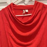 Saint Tropez West Saint‎ Tropez West Red Orange Cowl Neck Long Sleeve Top Women’s Size Large Photo 3