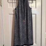 Michael Kors #66 NAVY GOLD CHAIN HALTER DRESS EXTRA SMALL Photo 3