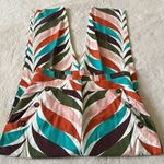 Anthropologie Hutch Raven Printed Tapered Linen Trousers Pants Size 8 Photo 3