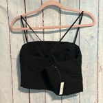 Madewell NWT Wendy Pleated Cotton Poplin Crop Top Photo 2