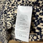 J.Crew NWT  Navy White Long Sleeve Textured Knit Wide Neck Sweater Extra Small Photo 6