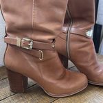 Michael Kors high heeled tan leather boots Photo 2