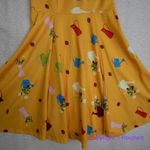 Unique Vintage  Gwynnie Bee Garden‎ Party Yellow Dress, M Photo 4