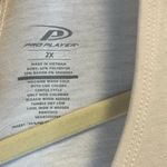 Pro Player  Tee White Short Sleeve Mesh Back Top 2X NWT Athletic Sporty Workout Photo 5