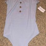 Mod On Trend Baby Blue Bodysuit  Photo 0