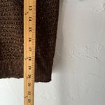 Charlotte Russe Y2k Brown Metallic Knit Mesh Short Grunge Going Out Top Rave L Photo 4