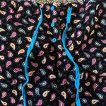 Vera Bradley Paisley Roll Up Cuff Corduroy Lounge PJ Pants Size Large Photo 2