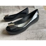 Melissa + Jason Wu Women’s Bow Jelly Shoes Flats Black Size US6 EUR37 READ Photo 1