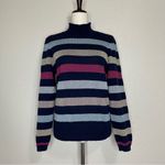 Maison Jules Womens Metallic Mock neck Pullover Sweater Photo 1