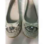 ALDO  shoes women‎ Cream Size 10 loafers Tassels , S-268 Photo 1