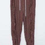 Anthropologie Ett:Twa Makari Geometric Ruffle Elastic Waist Jogger Pants Size XS Photo 3