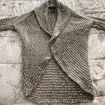 Tumi Peruvian Baby Alpaca & Wool Blend Marled Gray Shawl Collar Open Front Cardigan, size S Photo 5