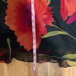 Vintage Cattiva Silk Floral Maxi Dress Sheer 2 Piece EUC Sz M Blk/Red Sleeveless Size M Photo 65