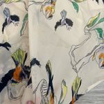 ASOS 1 Piece Pink with Navy, Yellow, Green, Orange Bird & Leaf Print Pant Suit Photo 15