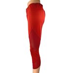 Athleta Aura Sonar Red Mid Rise Skinny Activewear Crop Tight Leggings Pants Sz L Size L Photo 1