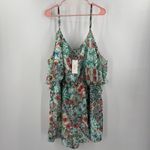 City Chic Romper Size 18 NWT Cold Shoulder Tropical Resort Summer Plus Curvy Photo 14